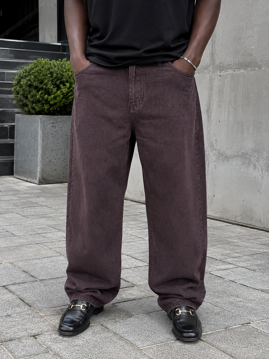 DIFRANSEL WASHED BROWN JEANS