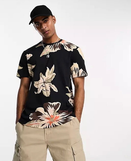 Only & Sons ONSKLOP FLORAL T-shirt
in black