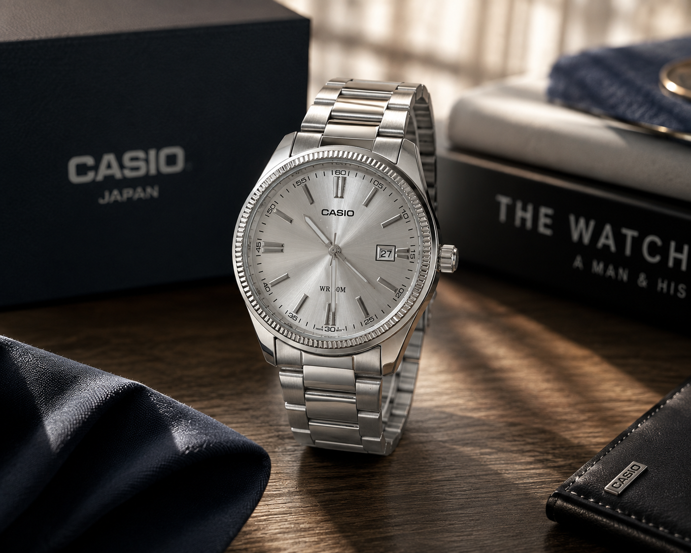 CASIO WATCH IN SILVER DIAL