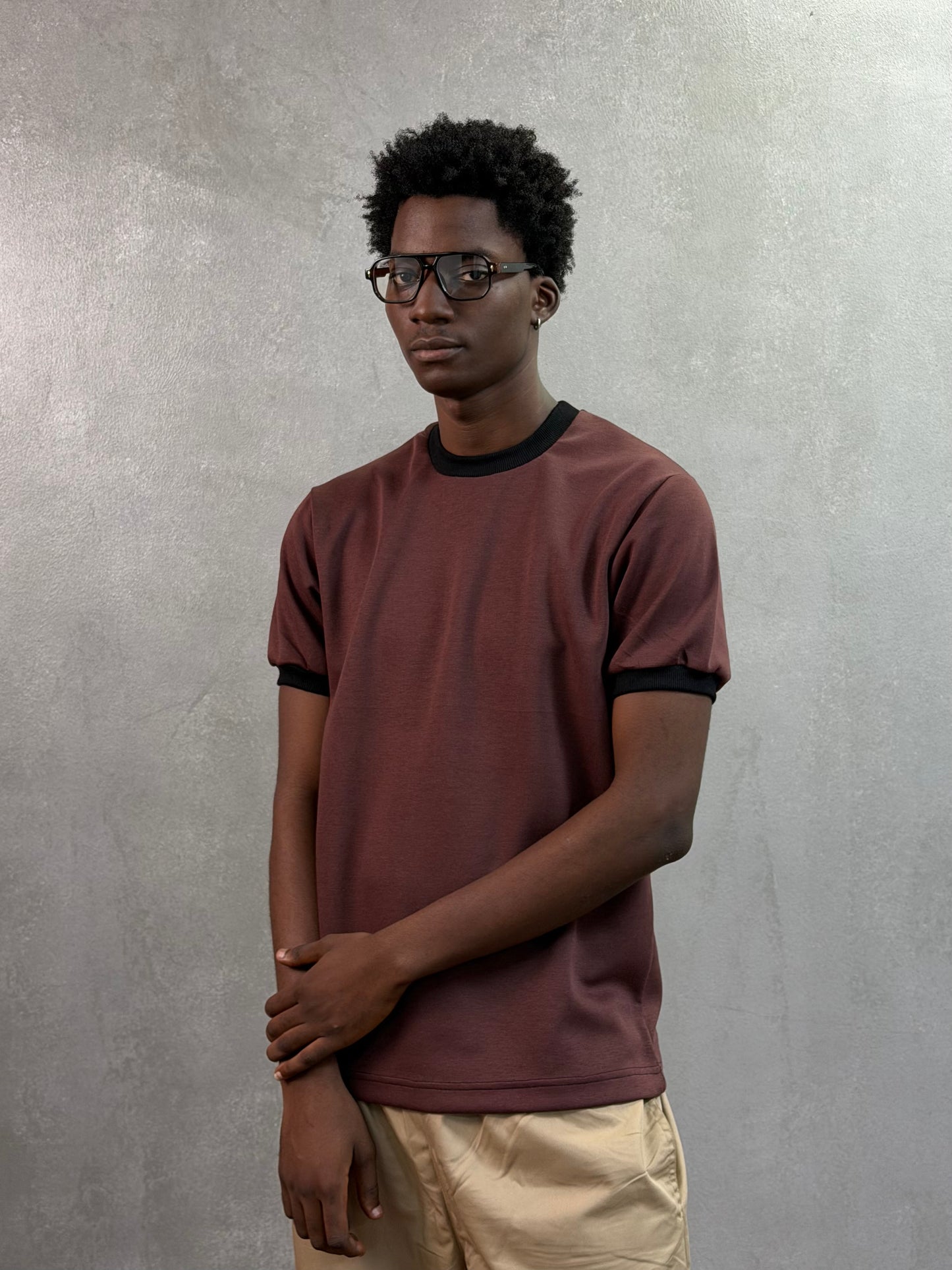 Plain Ringer tees in Ox Blood