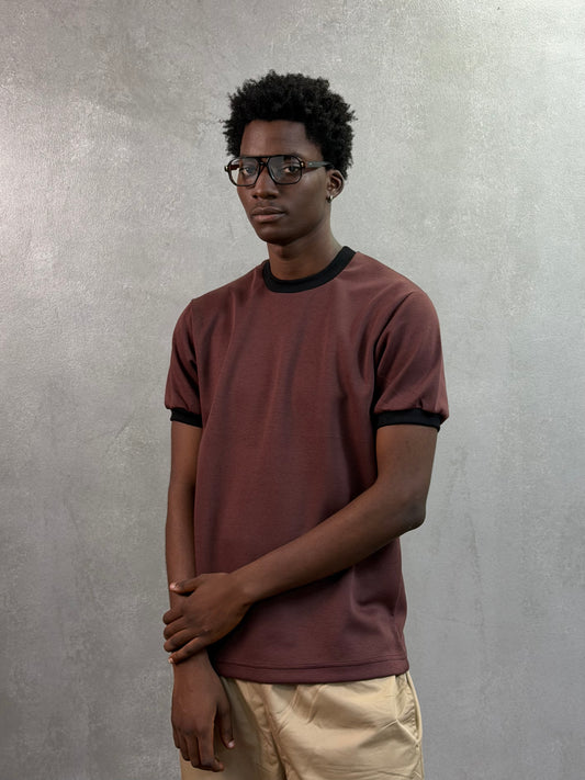 Plain Ringer tees in Ox Blood