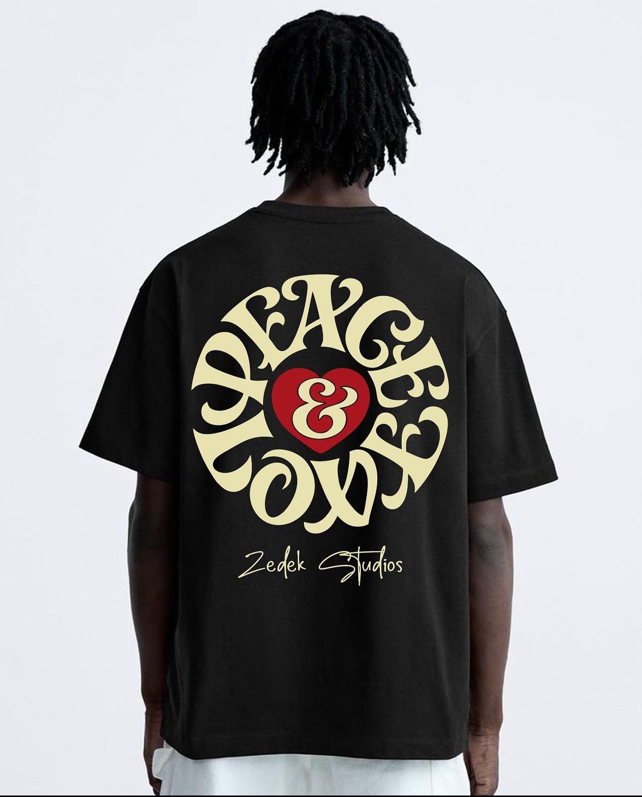 Zedek studio peace and love tee