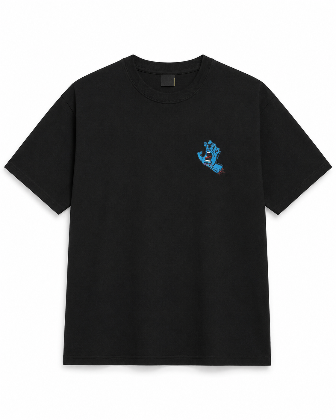Santa Cruz screaming hand chest 
 tee