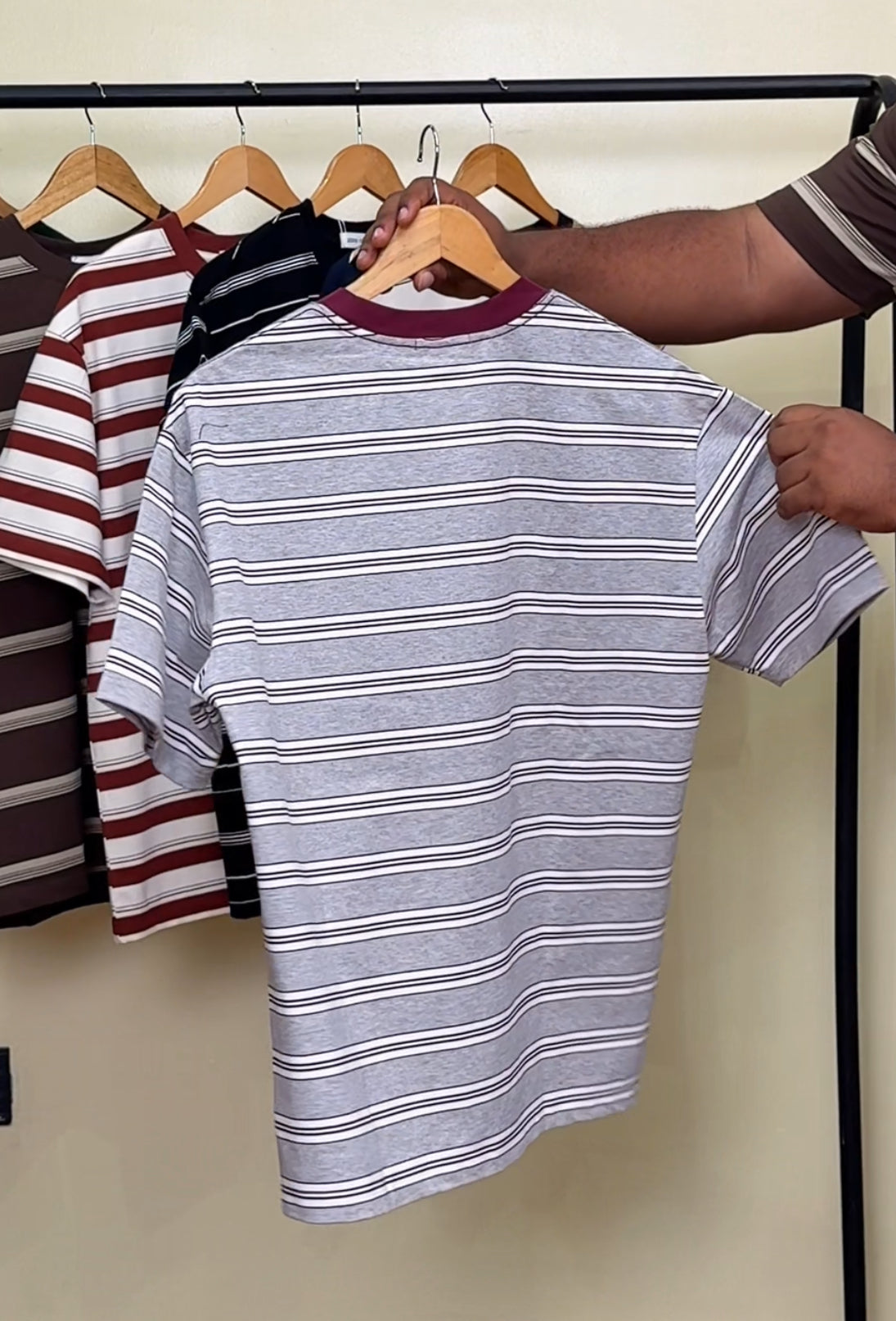 ZEDEK STRIPPED TEE 019