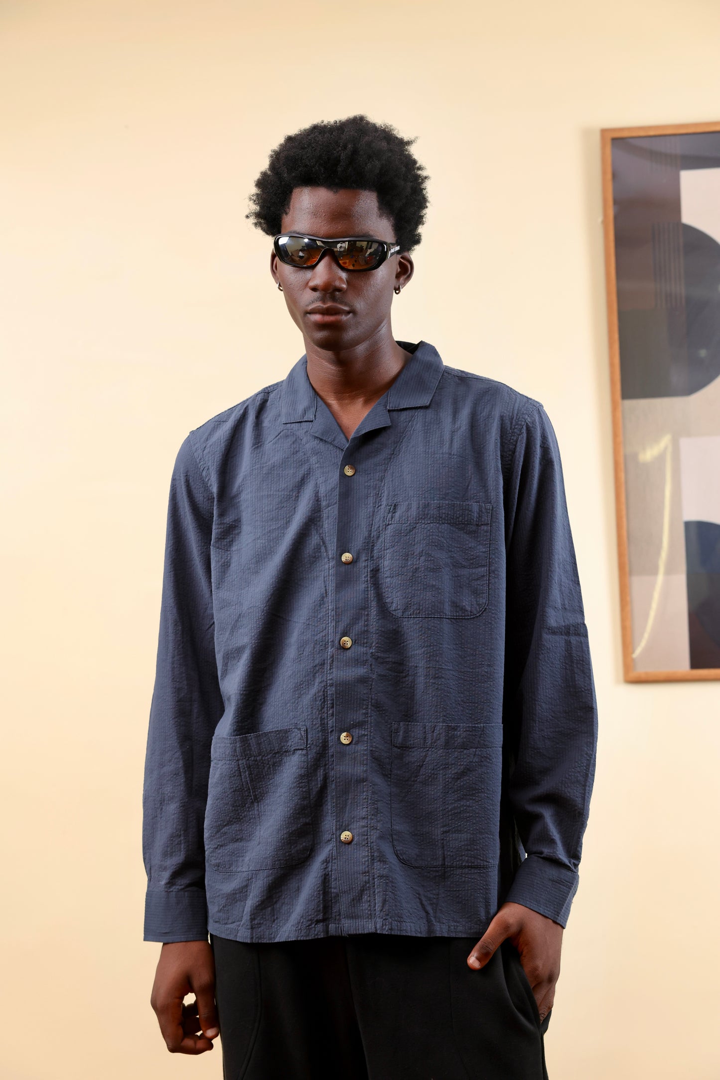 Old Navy Linen shirt in Blue