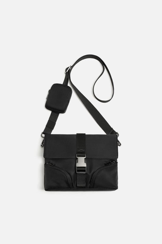 Zara Crossbody Bag With Flap and Purse