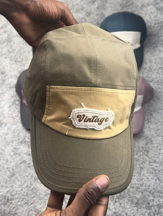 Vintage panel cap in various colour way