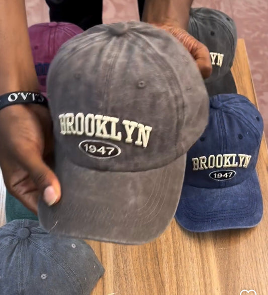 BROOKLYN DENIM HAT Brown