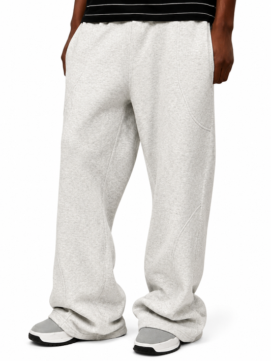 ZEDEK FLARE BAGGY JOGGER IN GREY