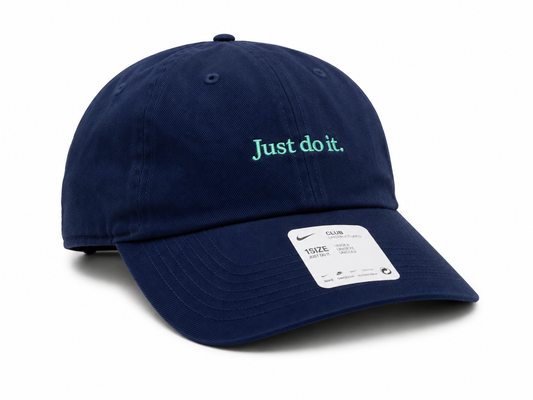 Nike just do it hat in navy