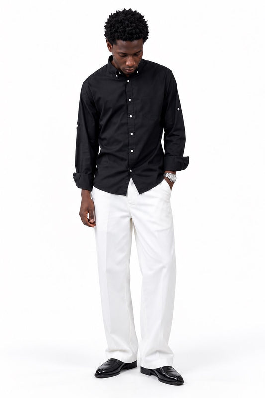 NF white denim pant