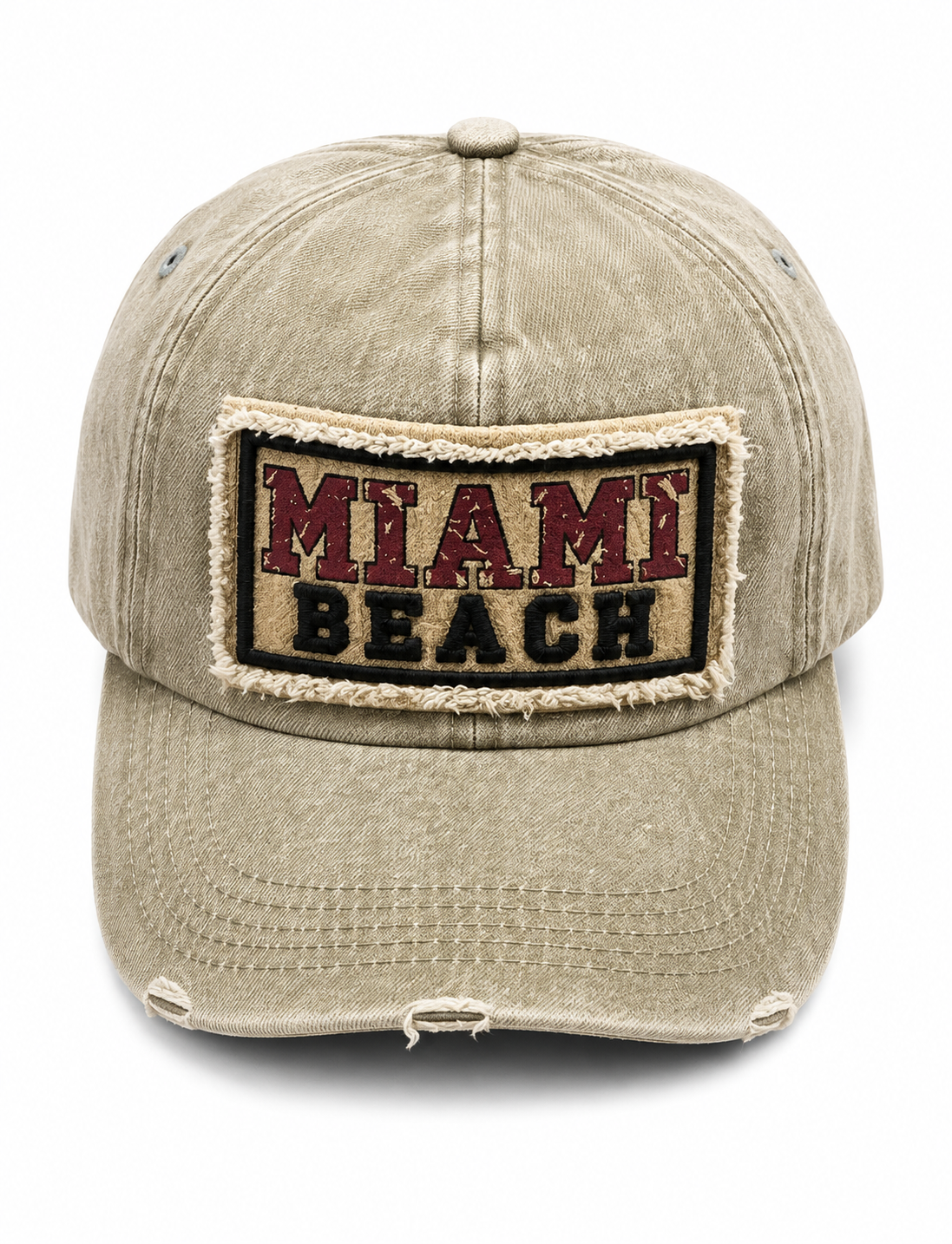 MIAMI BEACH ADJUSTABLE DENIM HAT