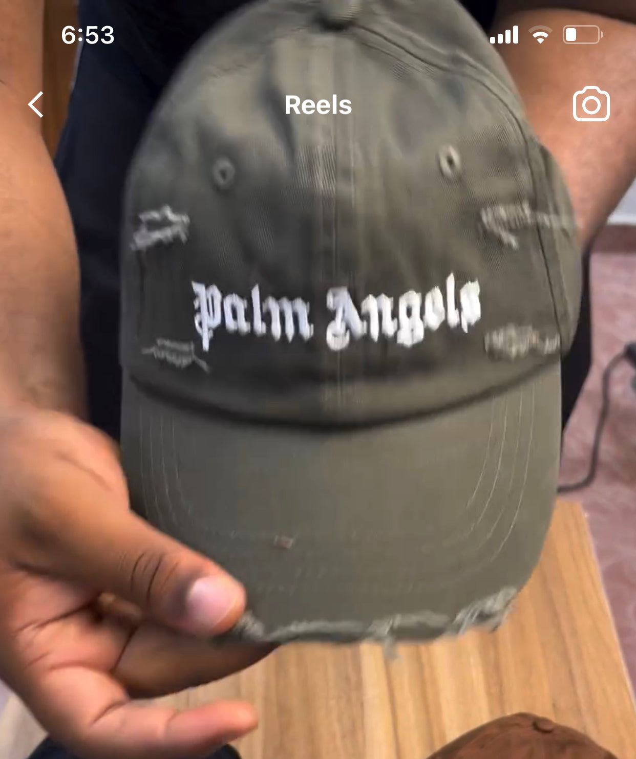 Palm angels hat green