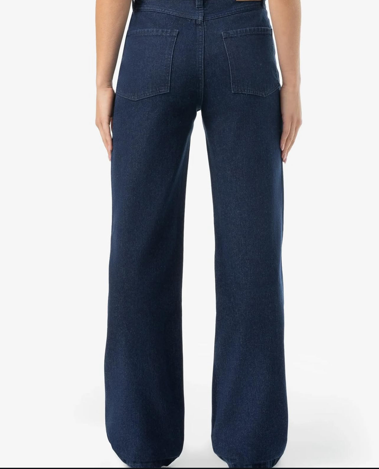 PGDR NADDY WIDE LEG FEMALE JEANS IN DARK BLUE