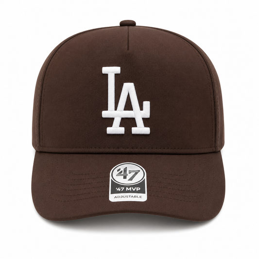 LA trucker hat brown