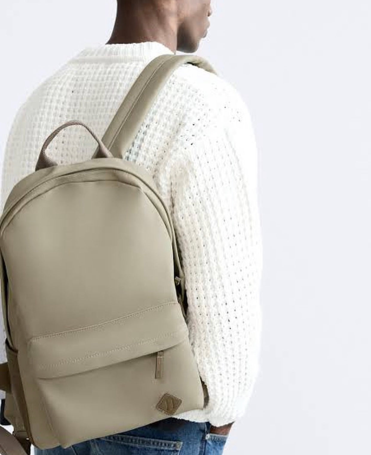 Zara rubberised backpack