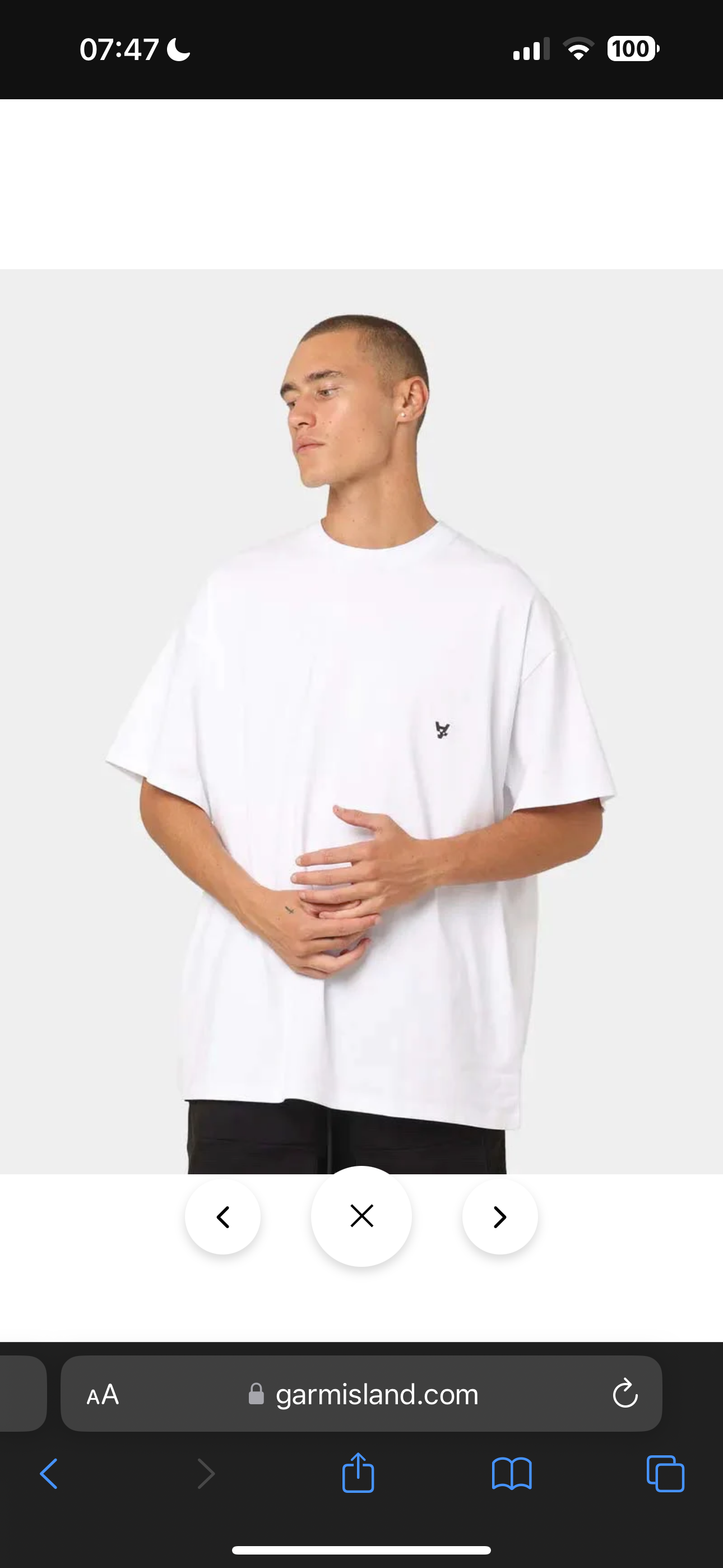 Anti Order Error Eror Backprint T-shirt in White