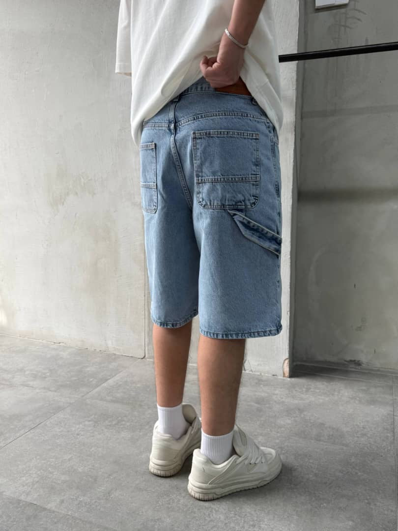 Difransel carpenter Jean short in blue