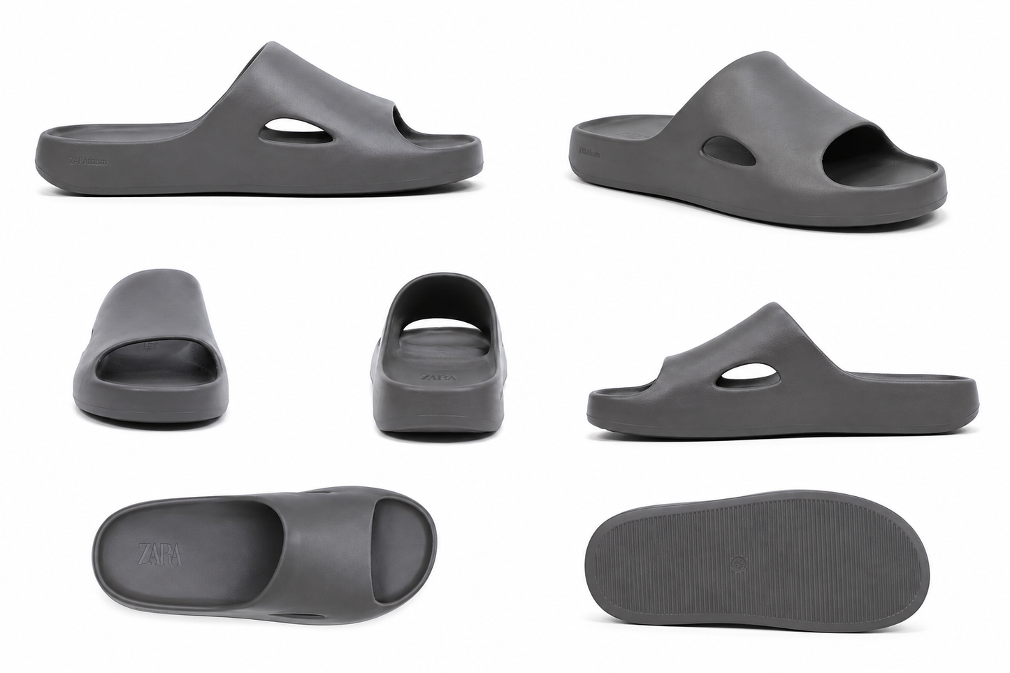 ZARA JET FOAM SLIDE IN GREY