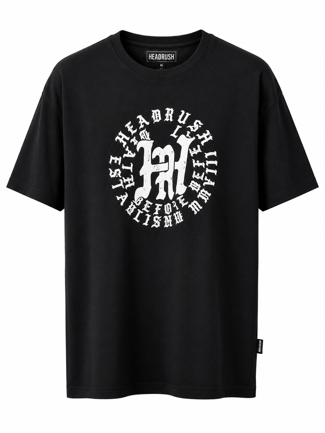 Head rush tee in black