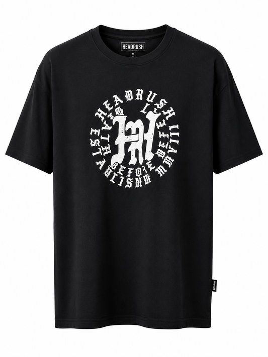 Head rush tee in black