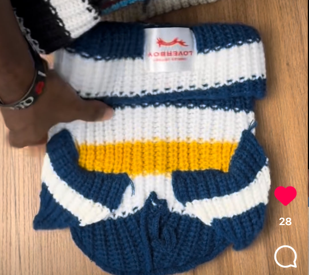 LOVERBOY KNITTED HAT IN VARIOUS COLOURS