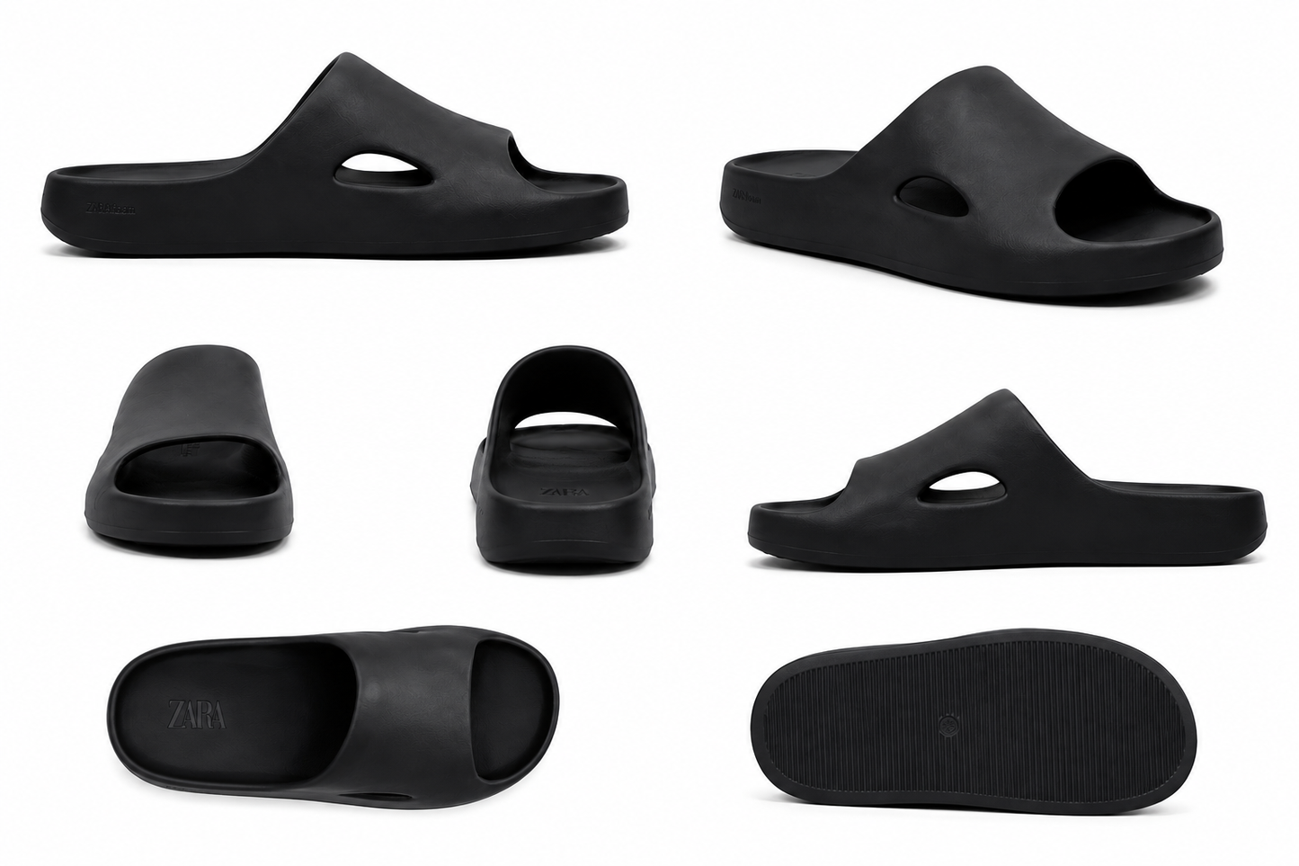 ZARA JET FOAM SLIDE IN BLACK