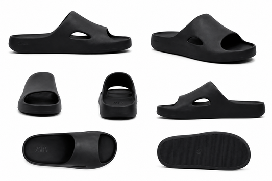 ZARA JET FOAM SLIDE IN BLACK