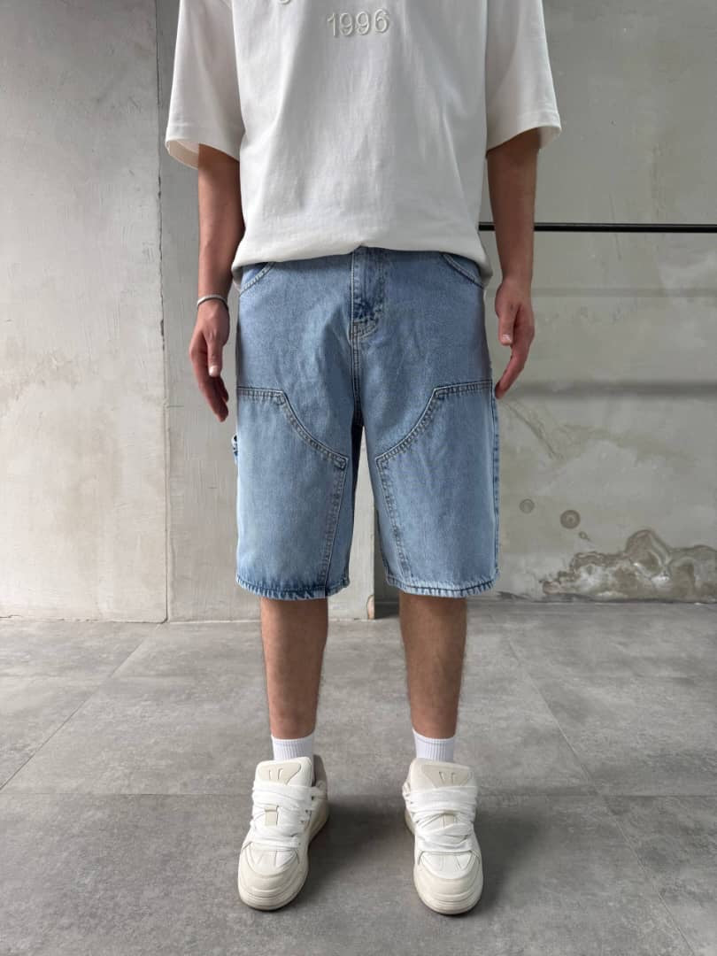 Difransel carpenter Jean short in blue