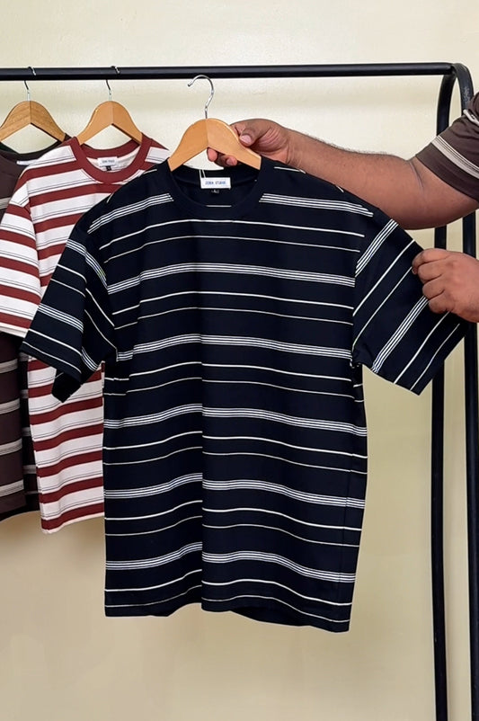 ZEDEK STRIPPED TEE 014