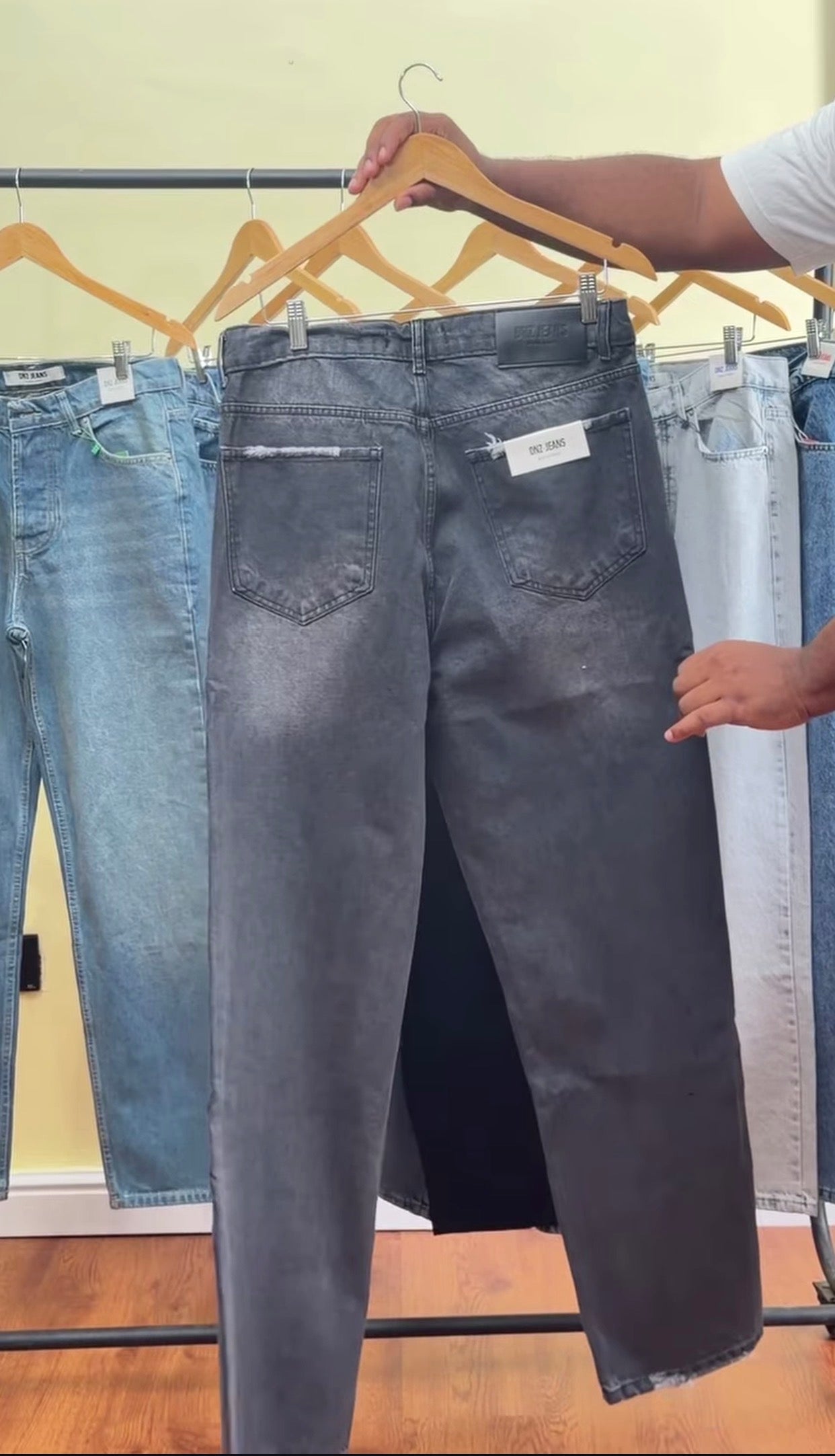 DNZ JEANS 007(WASHED BLACK)