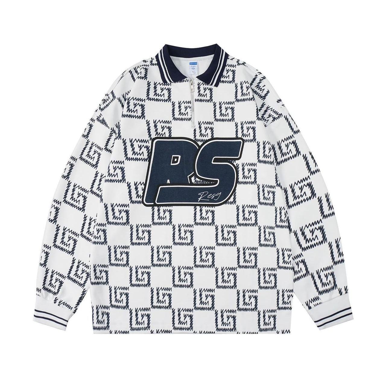 Resg RESG POLO in white /navy – Zedekenterprise