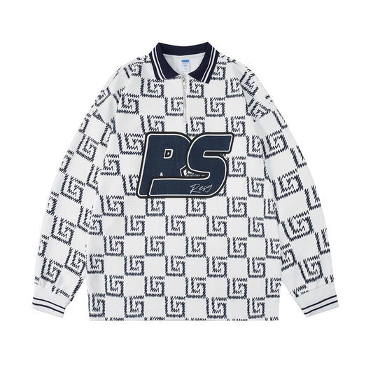 RESG POLO in white /navy