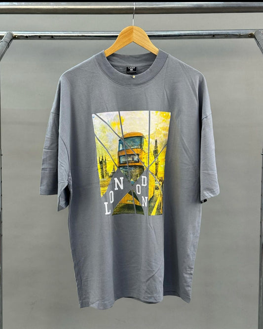 Fsbn London oversized tee in grey