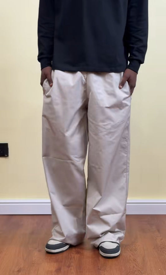 Plain Track Pant in Silver