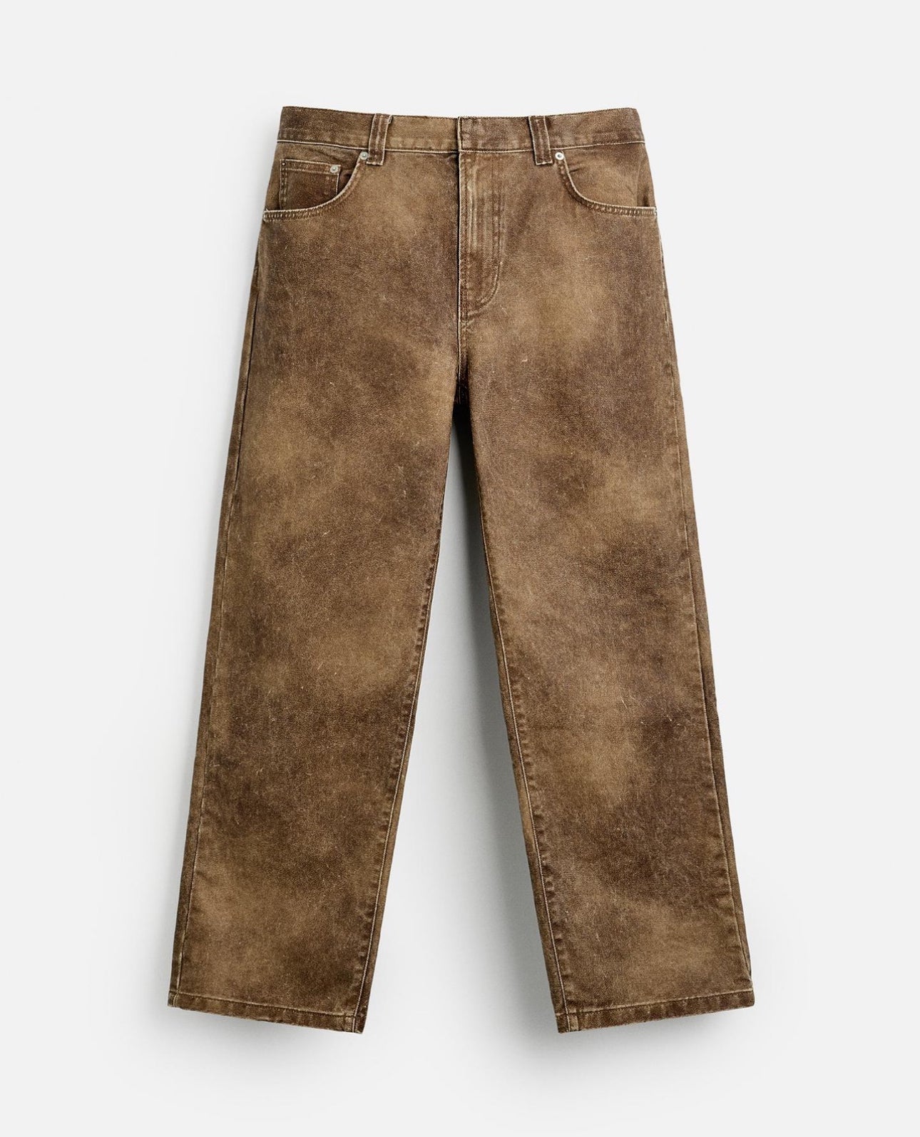 ZARA LIMITED EDITION WAXED-EFFECT
JEANS