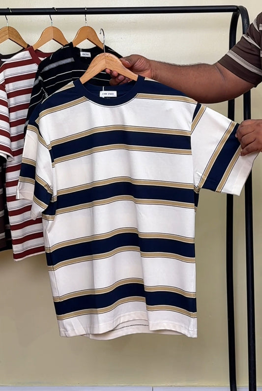 ZEDEK STRIPPED TEE 010