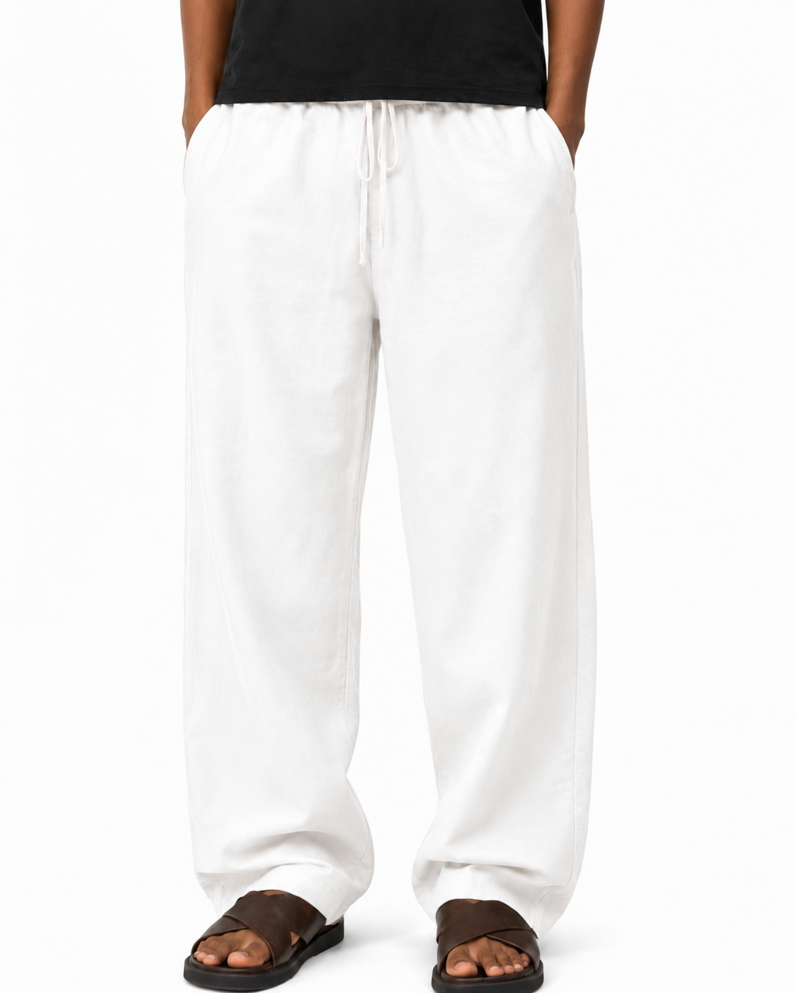 LINEN PANT IN WHITE