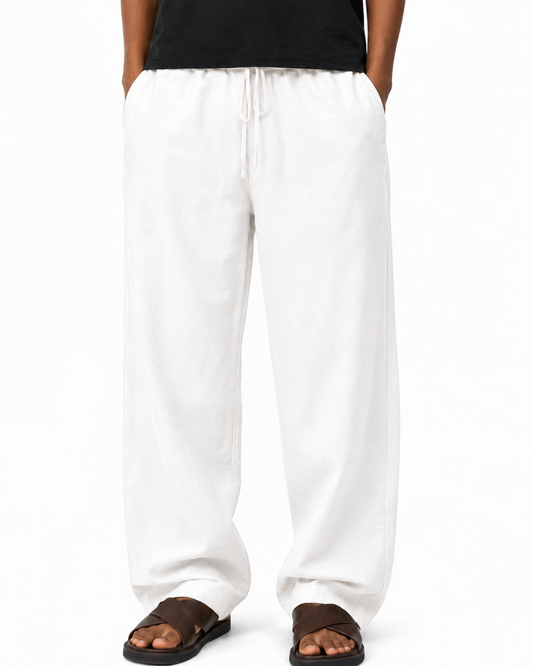 LINEN PANT IN WHITE