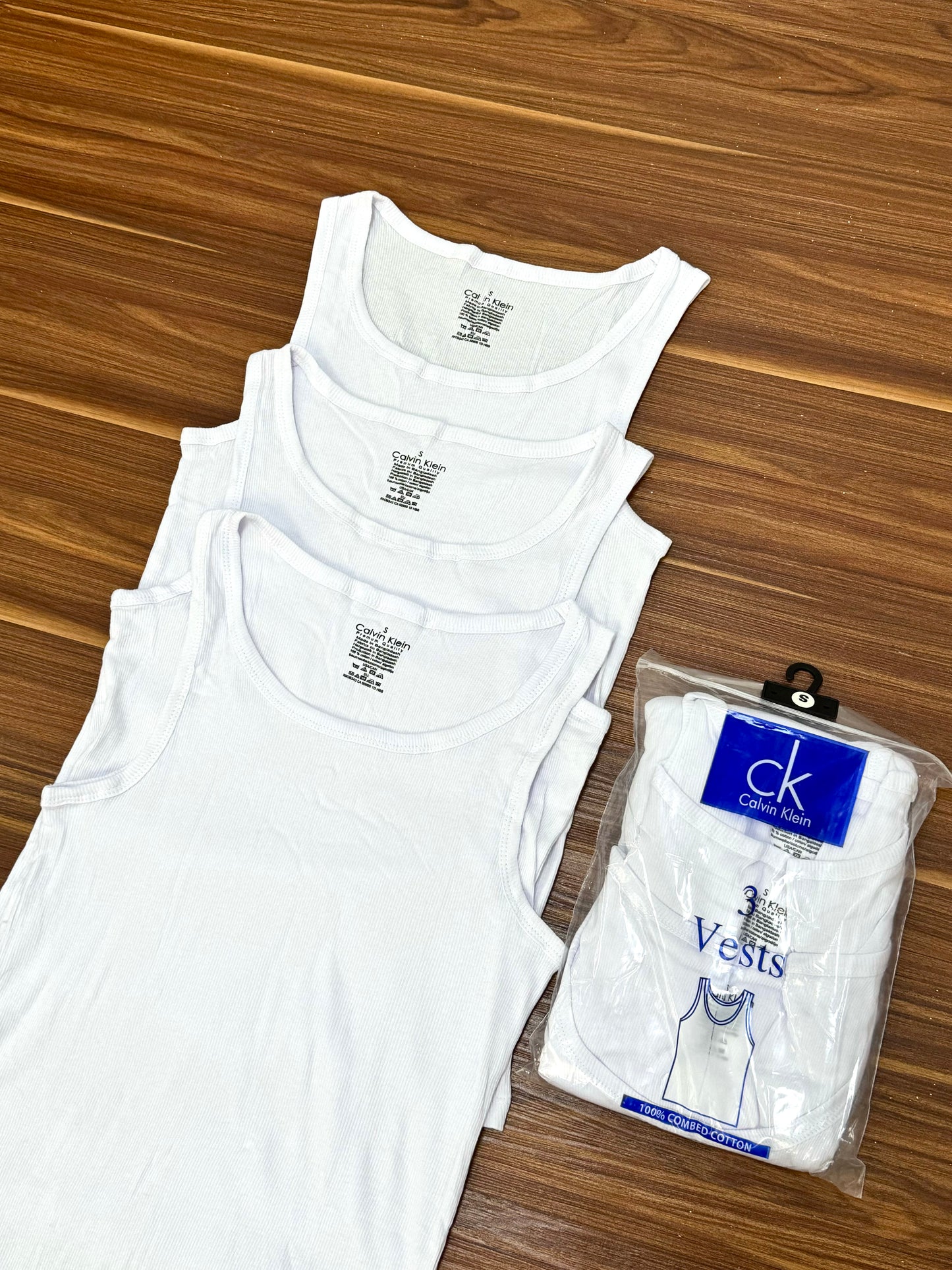 Pack of 3 singlet in white