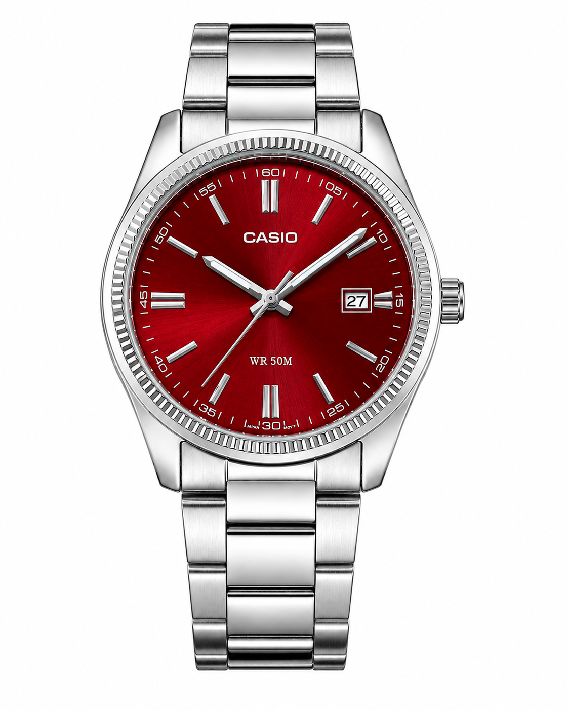 CASIO WATCH IN RED DIAL
