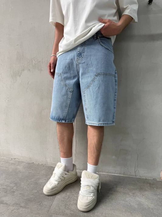 Difransel carpenter Jean short in blue