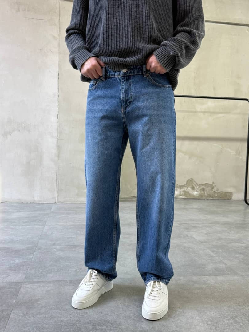 Difransel baggy jeans in deep blue