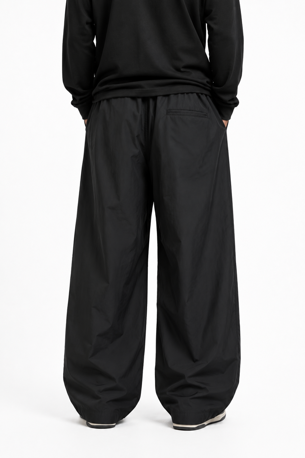 ZEDEK PLAIN TRACK PANT IN BLACK