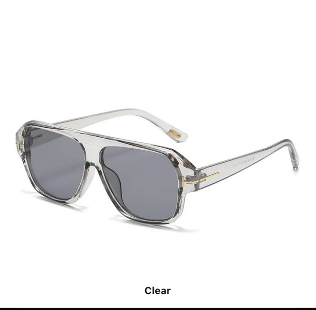 Vintage sunglasses in clear lens colours