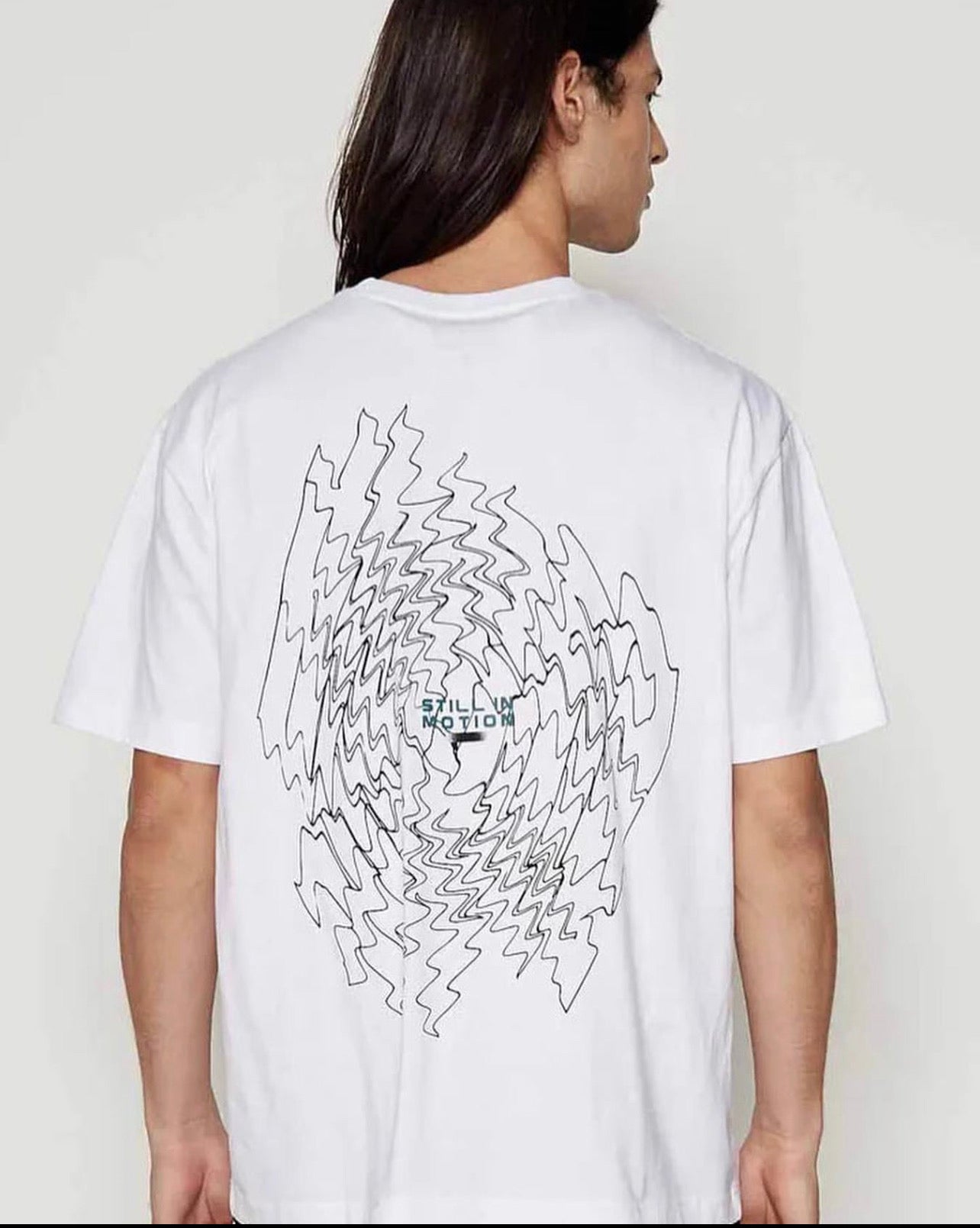 Garage Motion Backprint T-shirt in white