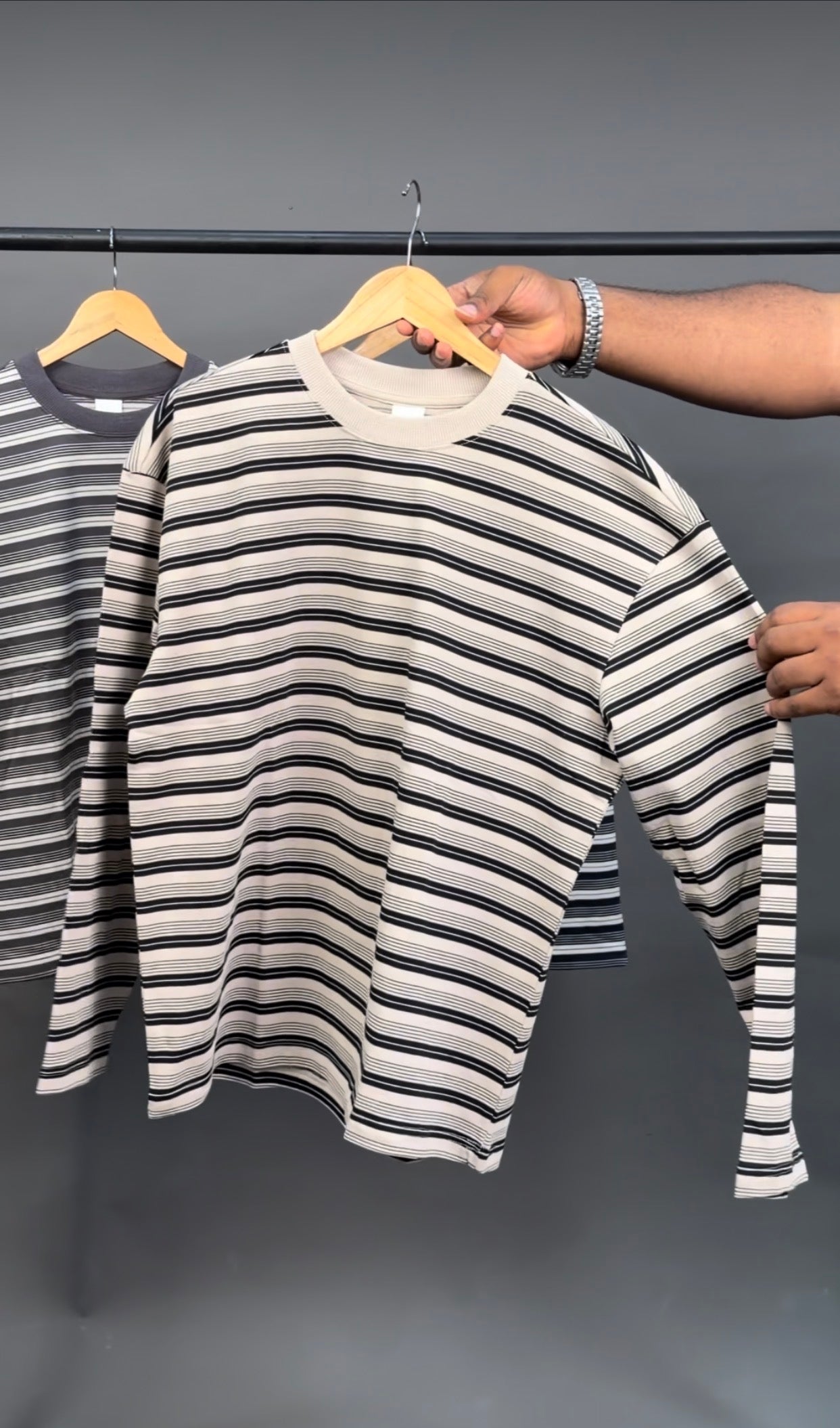 Knitted longsleeve tee cream