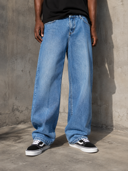 DIFRANSEL WASHED NAVY BLUE JEANS
