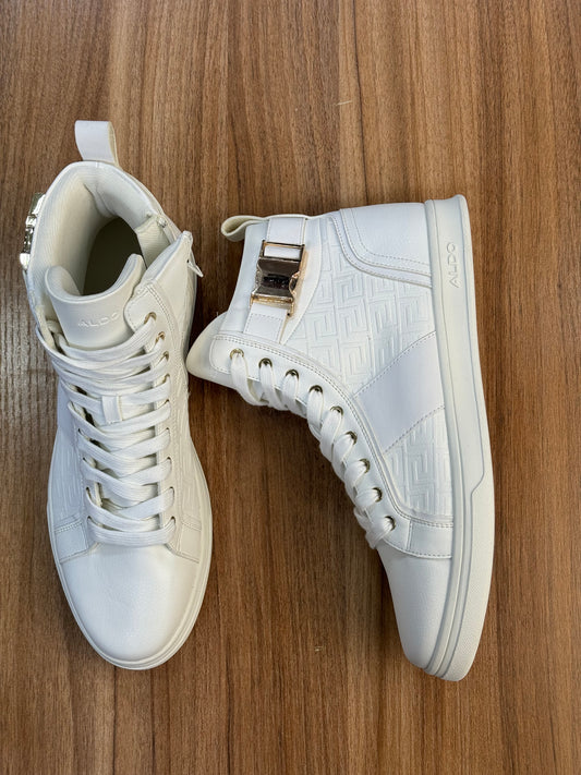 Aldo high top sneakers in white