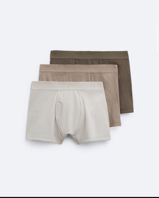 Pack of 3 contrast rubbed boxers